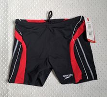 Neu! Modische Speedo Badehose Schwarz/Rot Gr. S