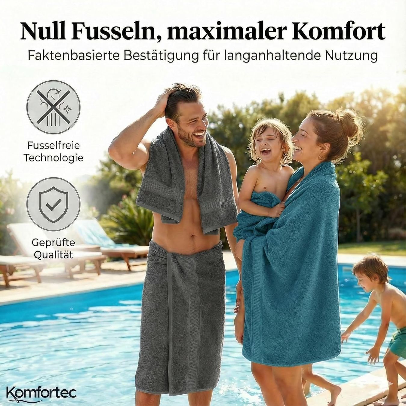 Badetücher: Handtücher Set 8-teilig 100% Baumwolle Anthrazit Türkis – Neu und originalverpackt aus Schaffhausen von her_zt65 5
