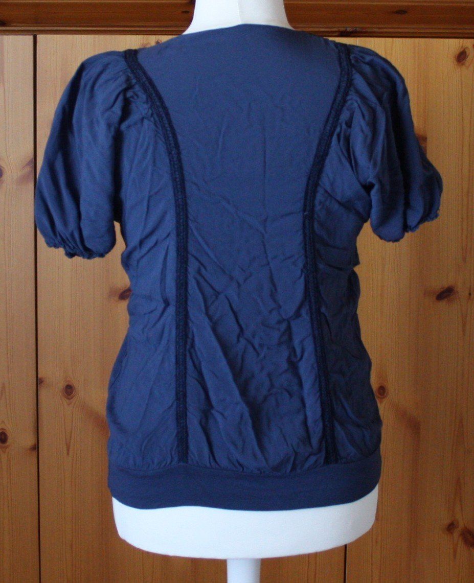 Camicette: Kurzarm Bluse dunkelblau Gr. L – Usato da Flüelen venduto da Diversicum-Textil 4