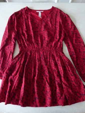 Pepe Jeans Hübsches rotes Blumenkleid Gr.152/158 (S)