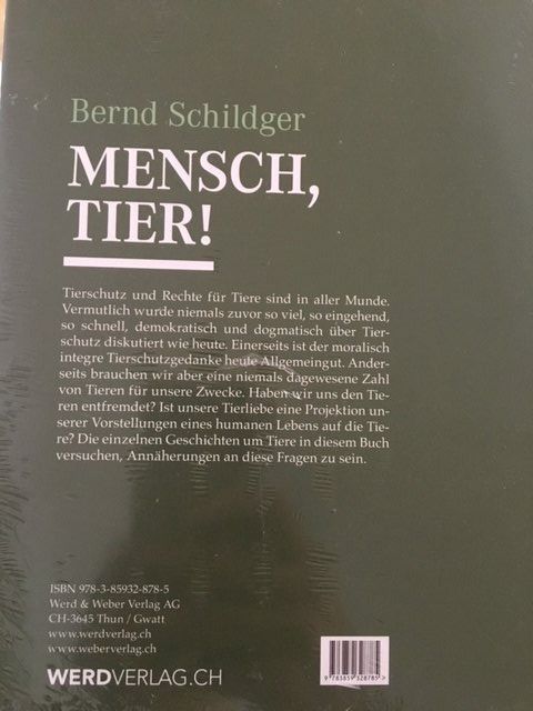 Libri: Buch "Mensch, Tier" von Bernd Schildger – Nuovo (secondo la descrizione) da Bern venduto da Debo99 1