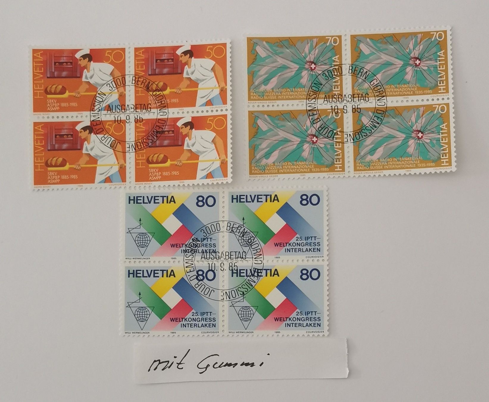 Tous les timbres: 1985 – Neuf (Voir description) à Aadorf par Chnorli-Furz