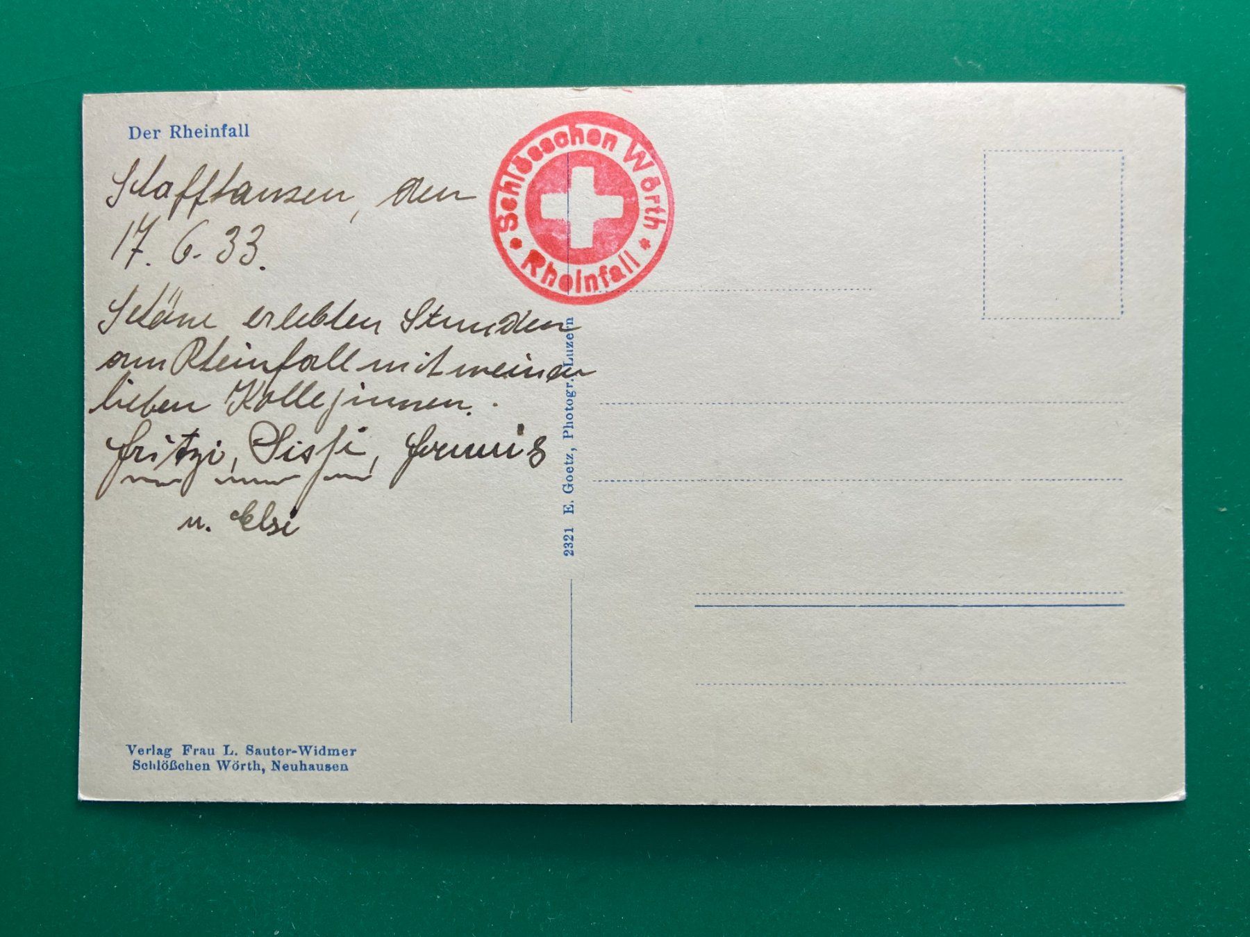 Cartoline postali: Der Rheinfall – Usato da Steg VS venduto da danwer74 1