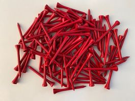 250 Golftees 70mm Holz, rot