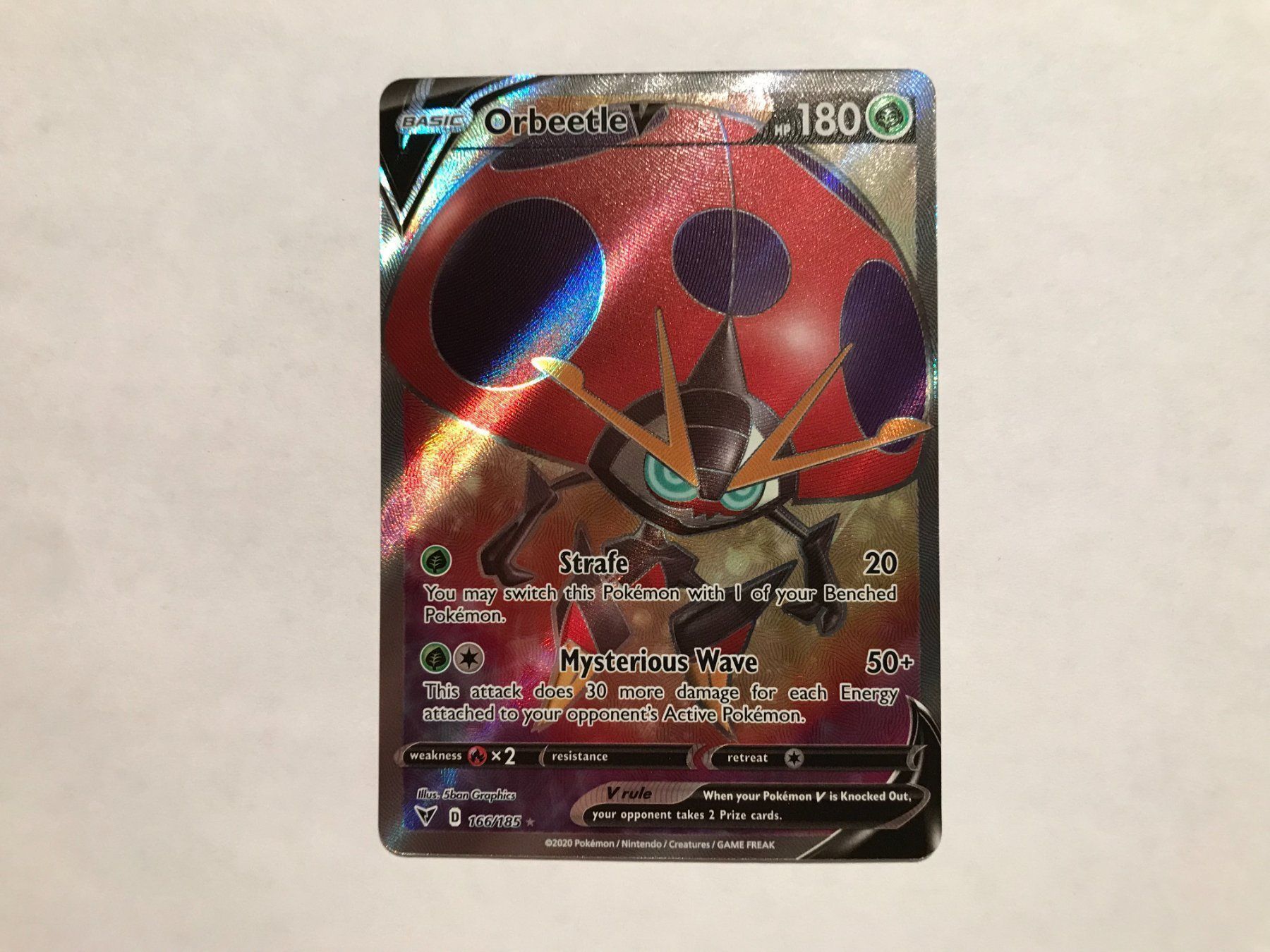 Pokémon Carte collezionabili: Orbeetle V Fullart EN – Usato da Hagendorn venduto da Pokecollectorch 1