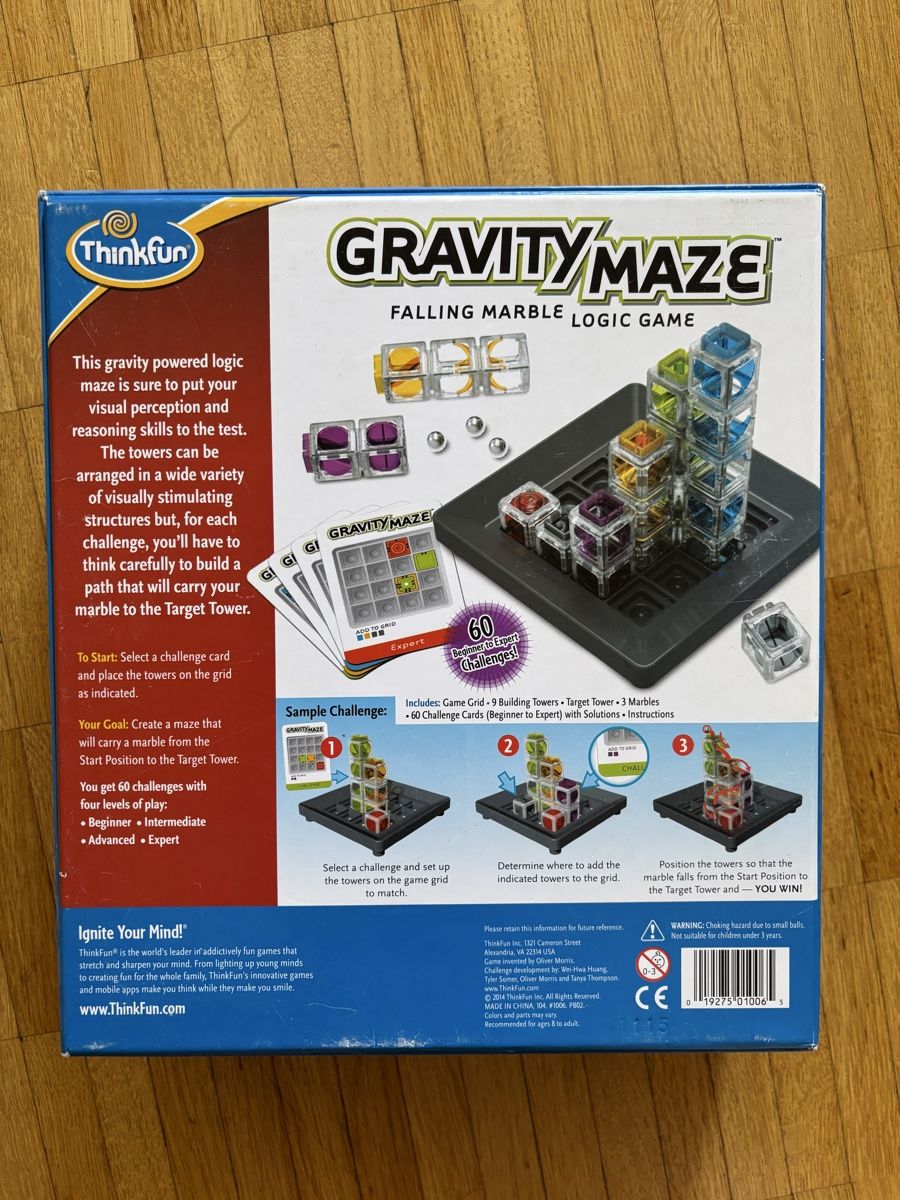 Giochi: Logic game Gravity Maze ThinkFun 60 challenges age 8+ – Usato da Basel venduto da Ellya 1