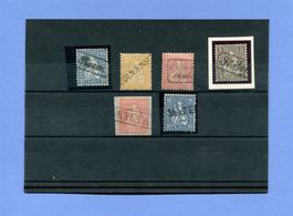 1862/75 Sitzende Helvetia gez., Lot mit besseren Stempeln