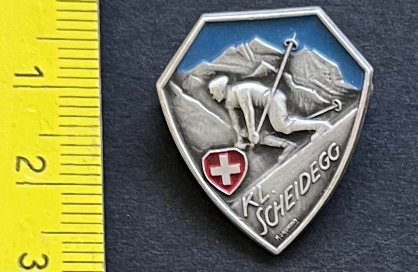 Swiss Placchette & Badge: Kleine Scheidegg/ Ski -Abzeichen Original Vintage – Usato da Ostermundigen venduto da DaxKarten-75