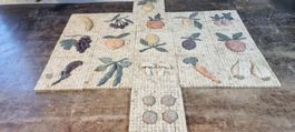 DEKORATIV MEDITERRANE NATURSTEIN EINLEGER MOSAIKEN ORNAMENTE