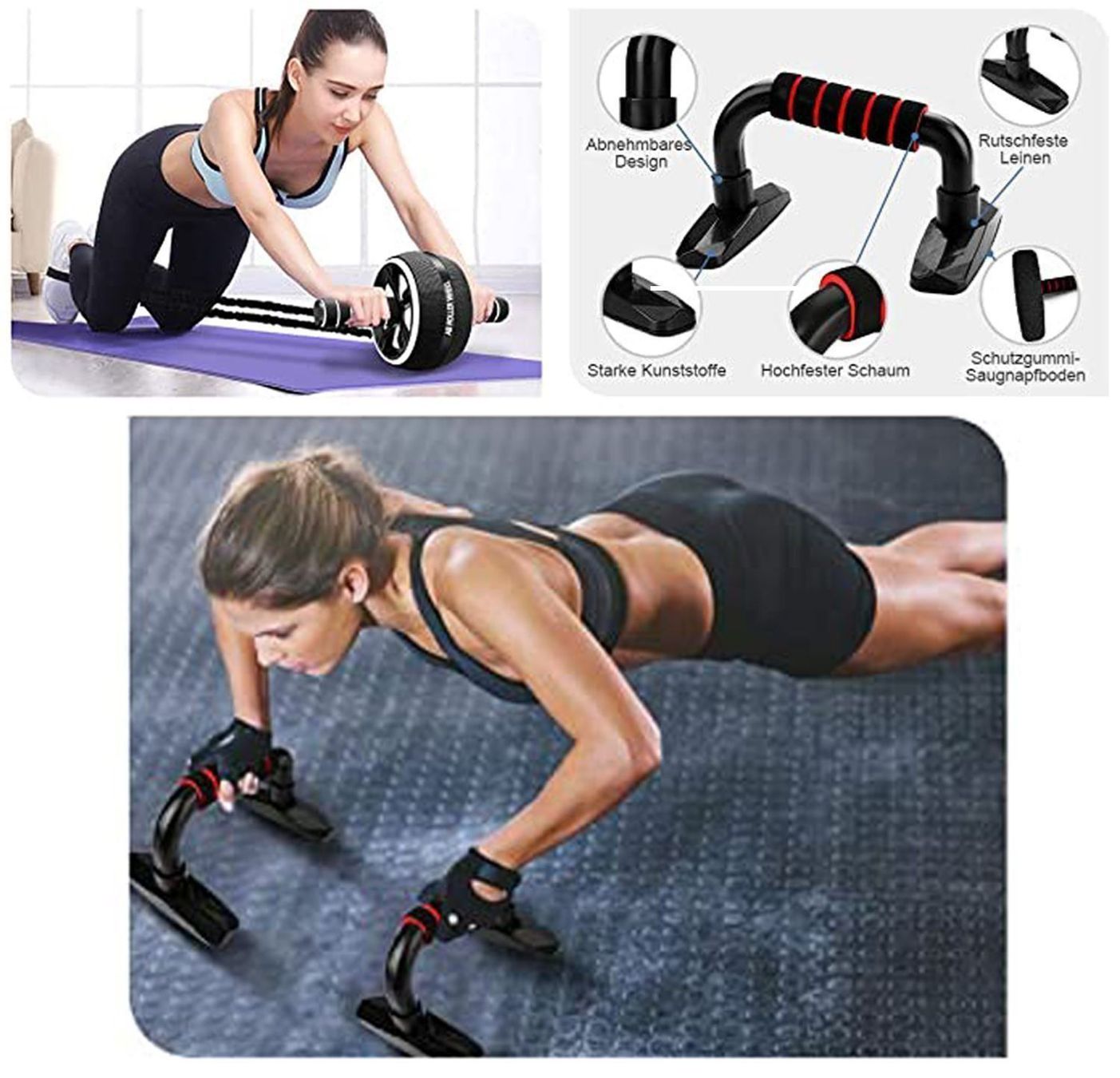 Hometrainer: Bauchtrainer Bauchtraining Roller 7in1 – Nuovo (secondo la descrizione) da Thun venduto da nuonuo 1