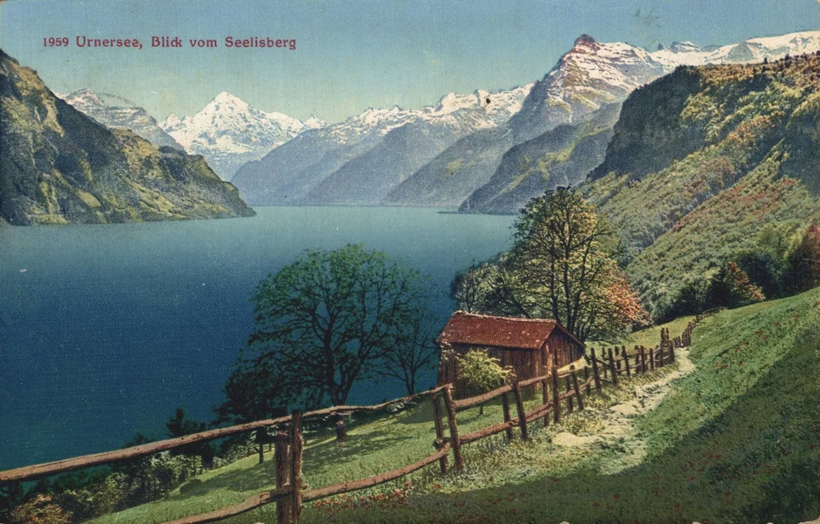 Cartoline postali: Ansichtskarte Urnersee Blick vom Seelisberg – Usato da Oberkirch LU venduto da sa_kr
