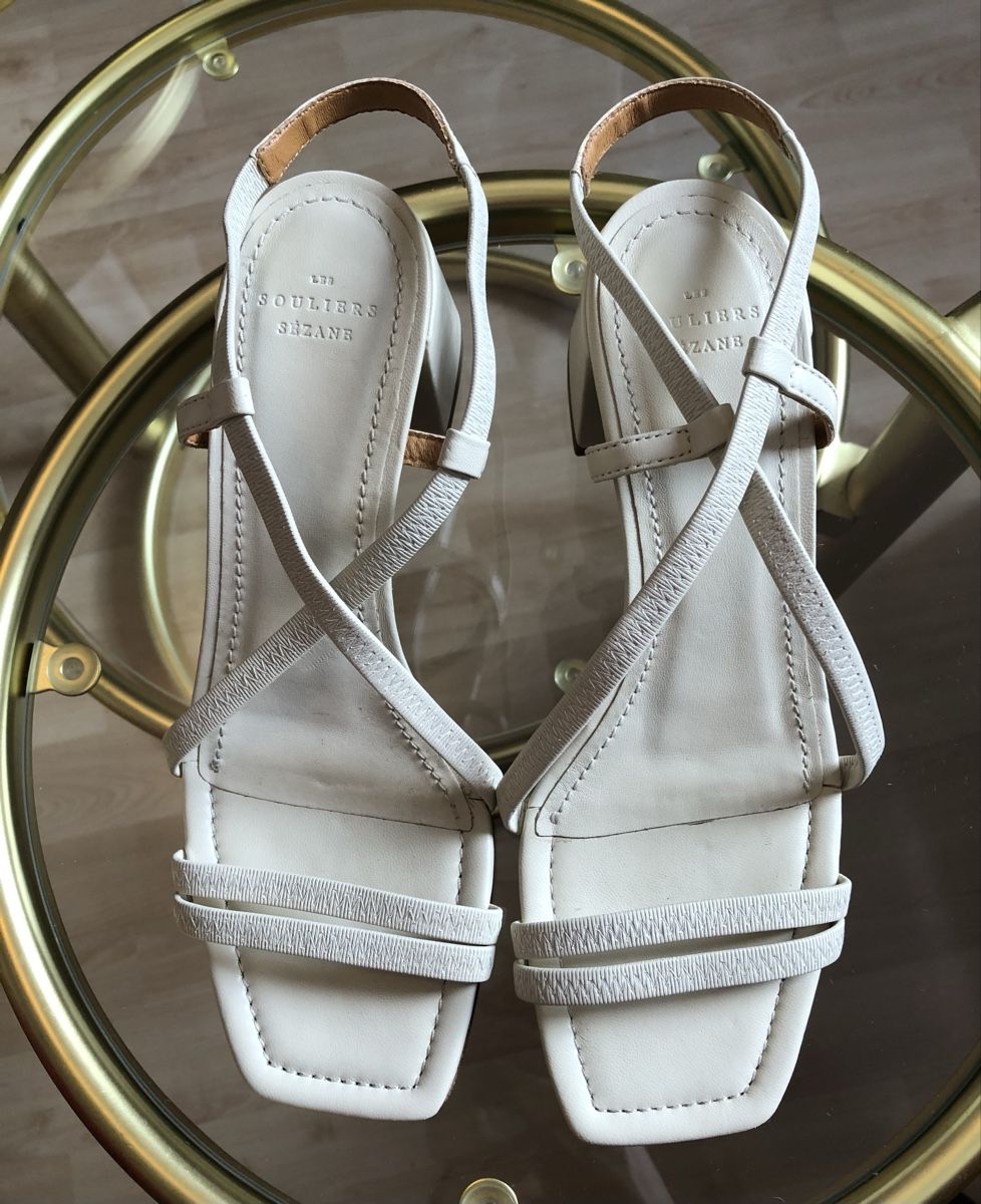 Sezane Damenschuhe: Sandales cuir écru Sézane – Neu (gemäss Beschreibung) aus Clarens von ale_yc7t