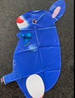 Heliumballon Hase blau Deko neu 45 cm Air Walker