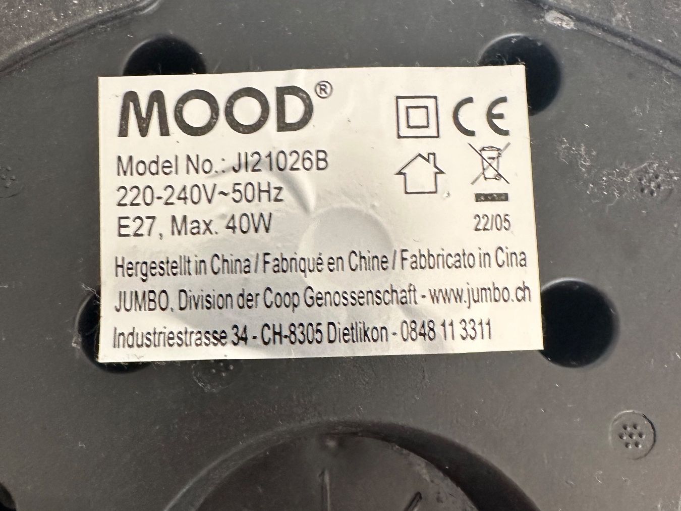 Mood Lampade: Stehleuchte schwarz - Jumbo Mood - NP: CHF 55.- – Usato da Märstetten venduto da fab_wf2v 4