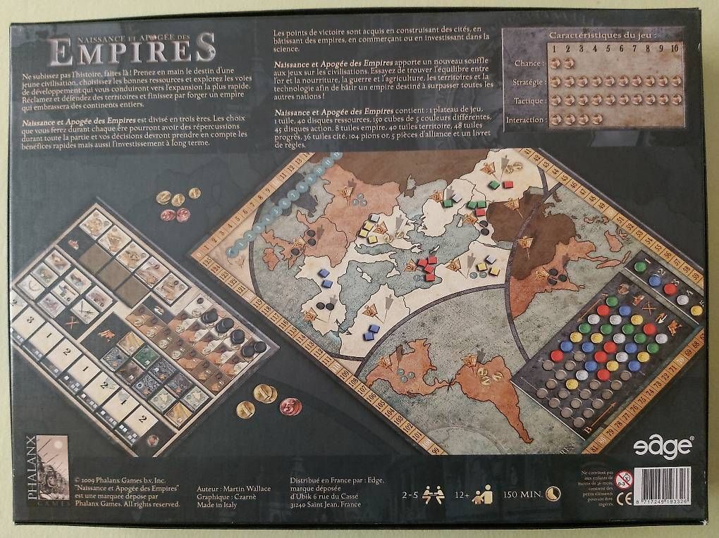 Giochi: Jeu de société Naissance des Empires – Usato da Martigny venduto da Baldur333 1