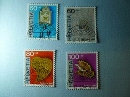 1994 Pro Patria Volkskunst ET Halbmond Bern B243-246