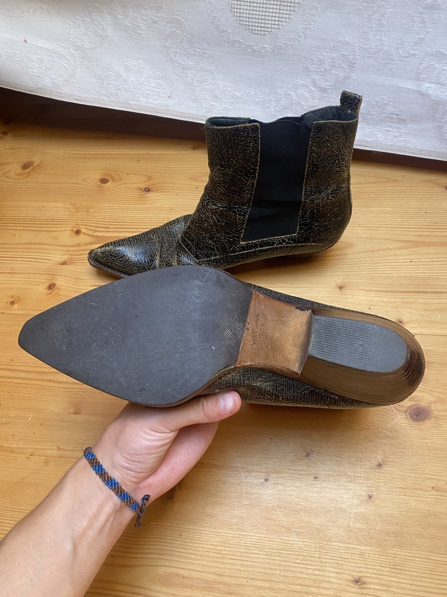 Miu Miu Scarpe da donna: Miumiu Santiags Leder Stiefeletten – Usato da Rehetobel venduto da Norea69 1