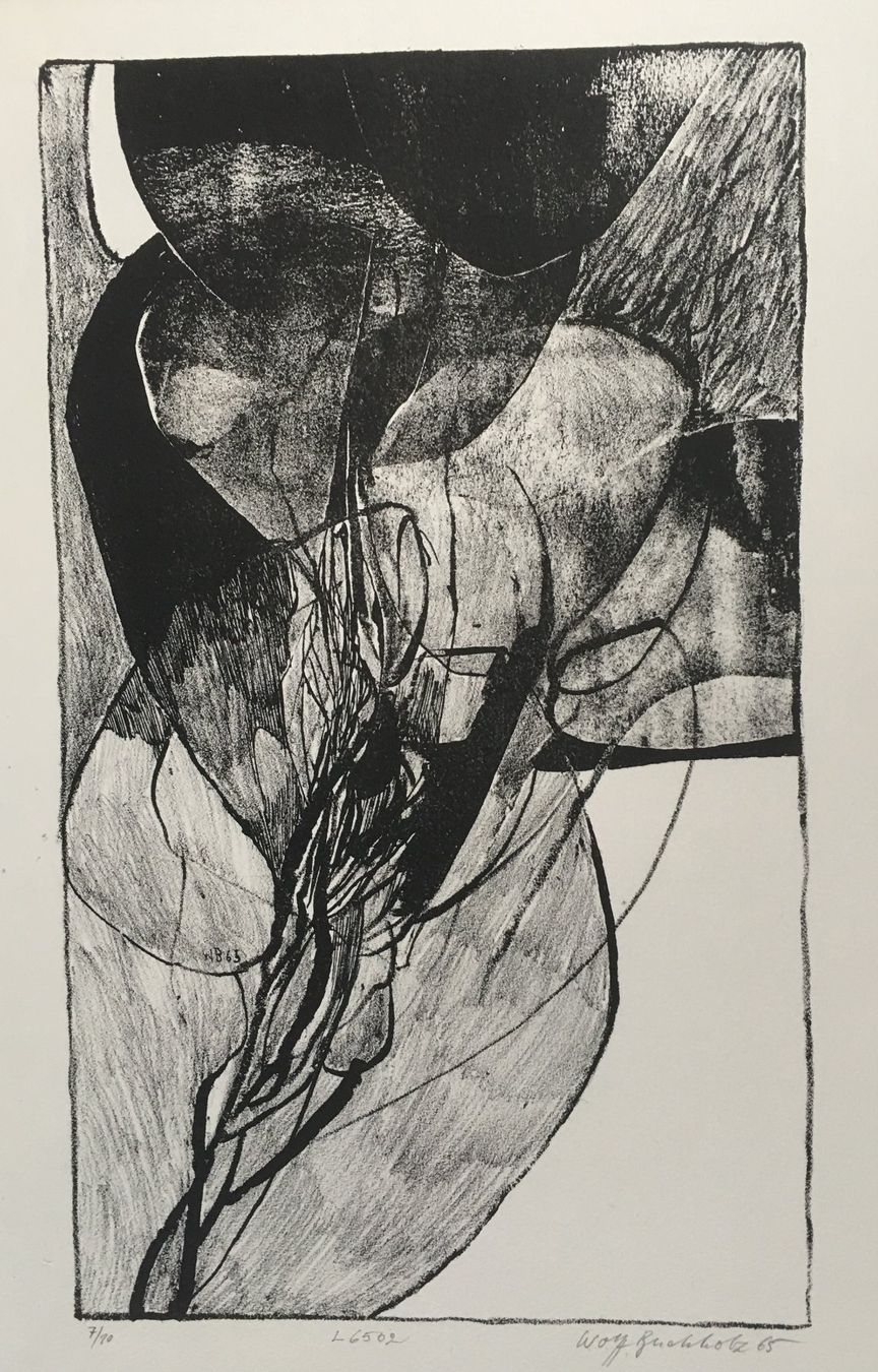 Grafica & Litografie: Wolff Buchholz      "Komposition L6502"      Lithographie – Usato da Nennigkofen venduto da juhit 4
