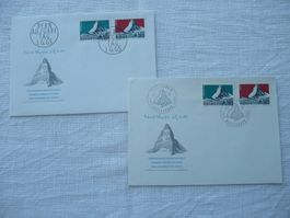1965 Matterhorn 1 FDC + 1 Jubiläumsbeleg SBK 433/434