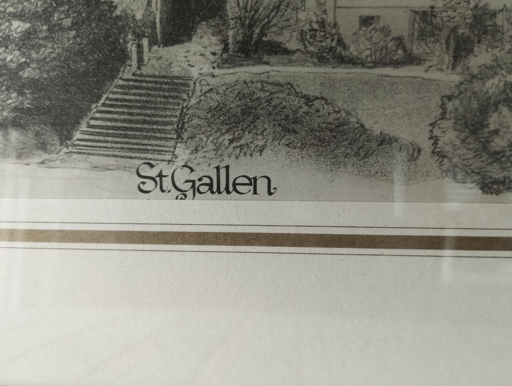 Grafica & Litografie: Lithographie von St.Gallen – Usato da Adlikon b.Regensdf venduto da puz_62wm 2
