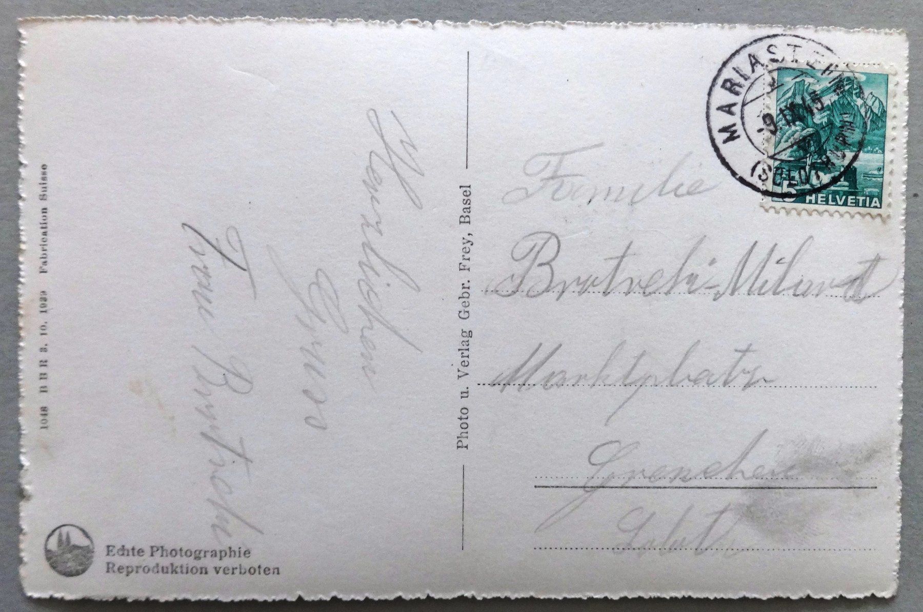 Cartoline postali: Gruss aus Mariastein – Usato da Fétigny venduto da Billy2miny 1