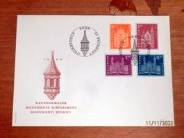 Brief: FDC, Baudenkmäler 1963, Zst.Nr.:391 - 394, Kat. 55.00