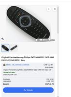 ORIGINAL PHILIPS TV FERNBEDIENUNG 242254990301 YKF293-001 📺