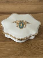 Edle Limoges Porzellan Schmuckdose mit Deckel F.M. Limoges