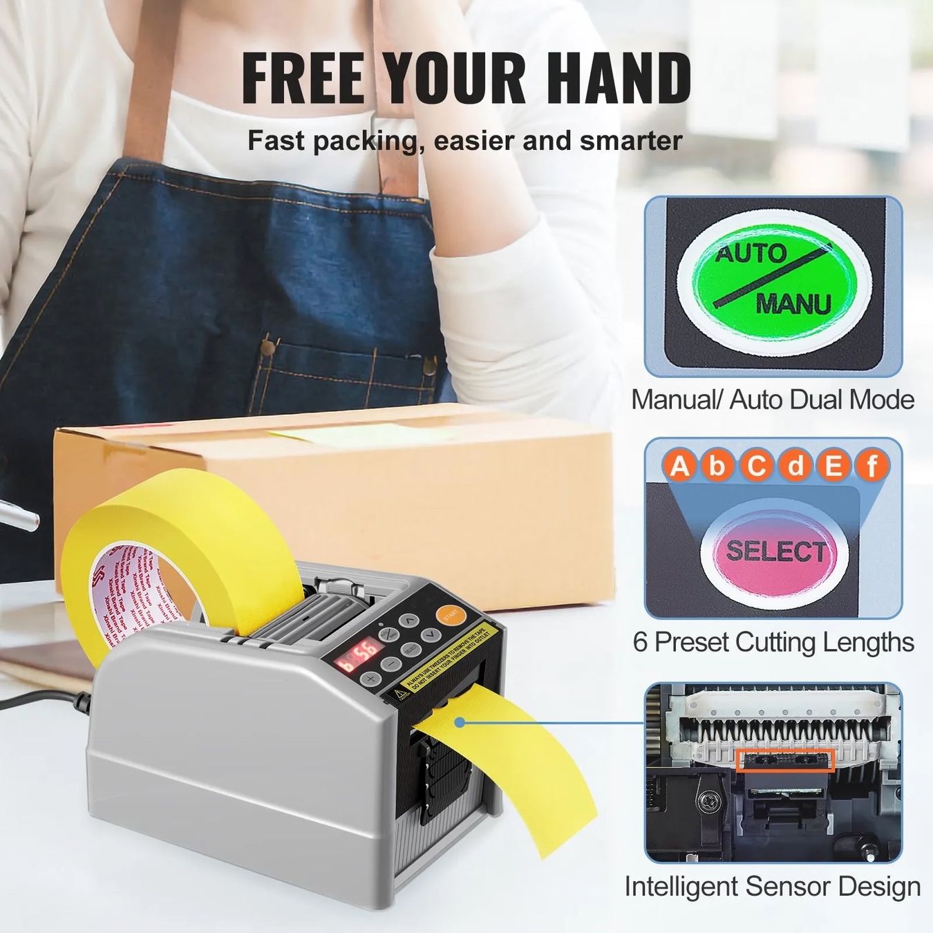 Tutte le macchine: Automatischer Klebebandspender elektrischer – Nuovo e nell'imballaggio originale da Bülach venduto da StoreInShop.com 1