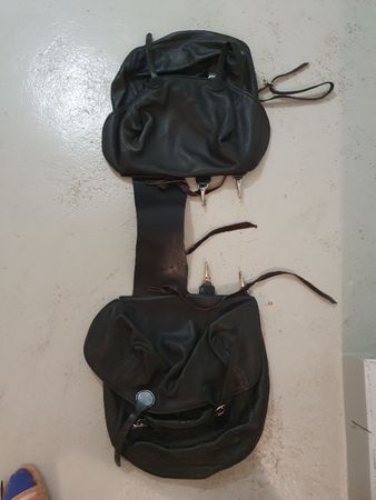 Satteltaschen Leder hinten
