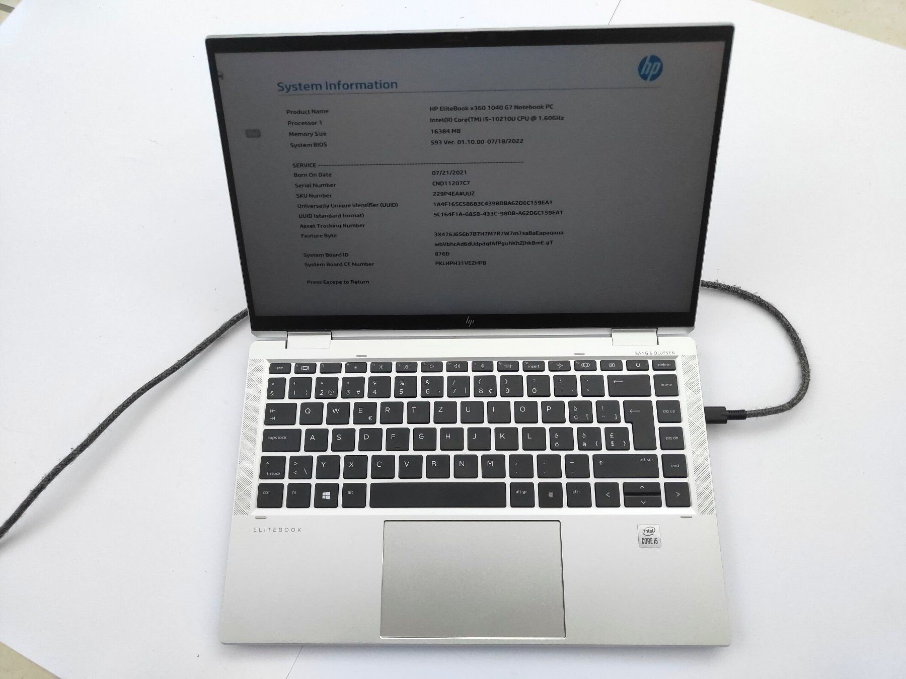 Hewlett Packard Notebook: HP Elitebook x360 1040 G7 Notebook PC – Usato da Zürich venduto da mobilix