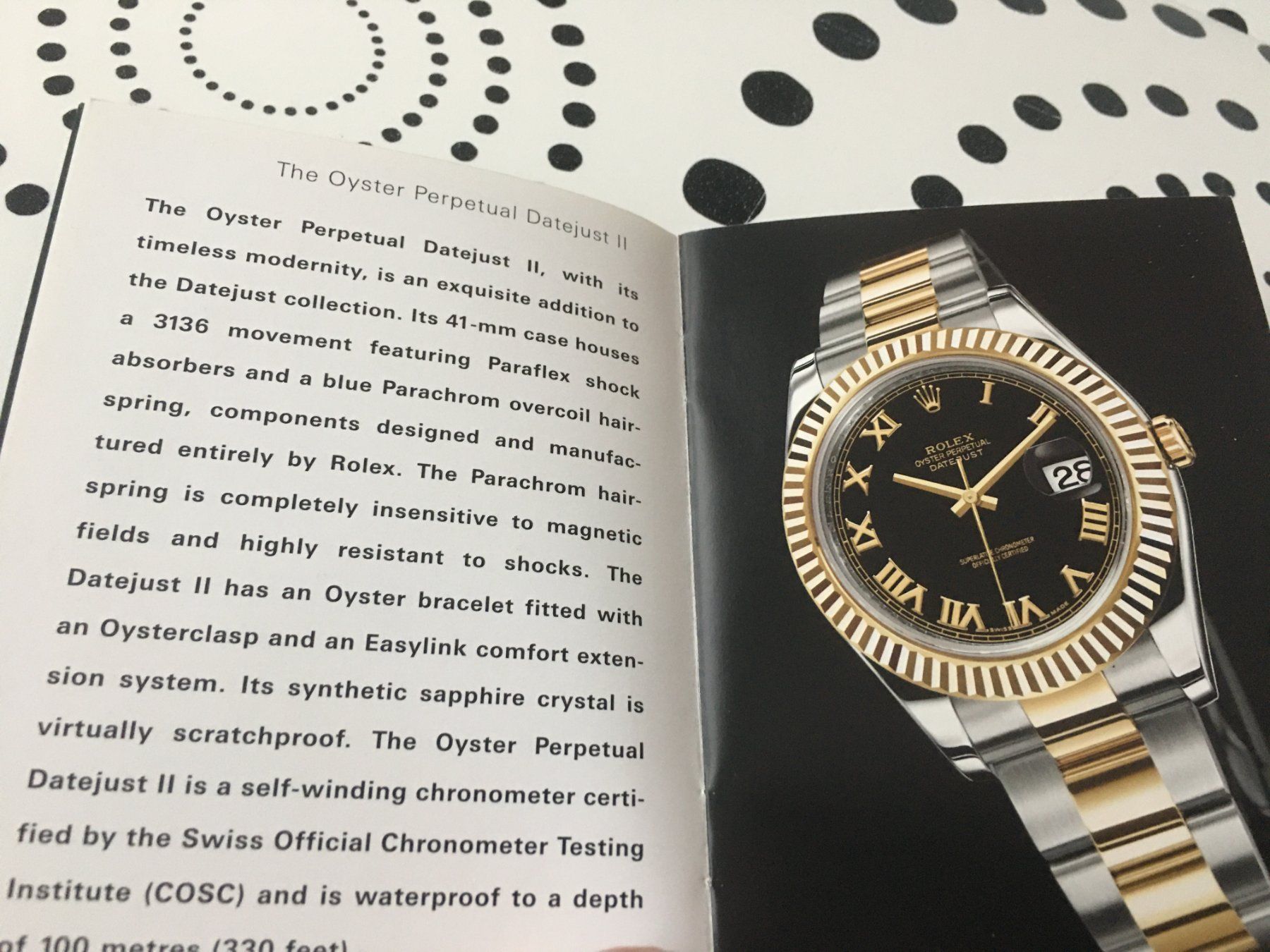 Rolex Documents: ROLEX - DATEJUST II - OPERATING INSTRUCTIONS ENG 2010 !!! – D'occasion à Epalinges par dream-watch 2