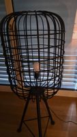 Stehlampe schwarz Metall Gitter Design!