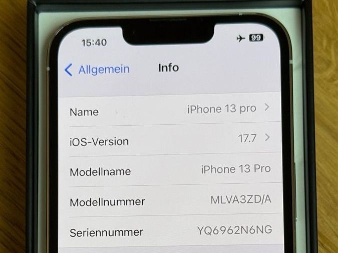 Apple Handys / Smartphones: iPhone 13 Pro Weiss, Silber 128 GB – Gebraucht aus Obernau von  2