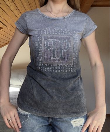 T-shirt Philipp Plein avec strass – taille L