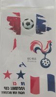 WM 2026 Frankreich Tattoo Set Fussball WM EM France neu