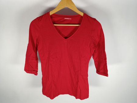 TERRANOVA T-shirt longues manches rouge taille M