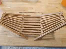 Holz-Obstschale, Ausziehbar, Holzkorb, Vintage Look!