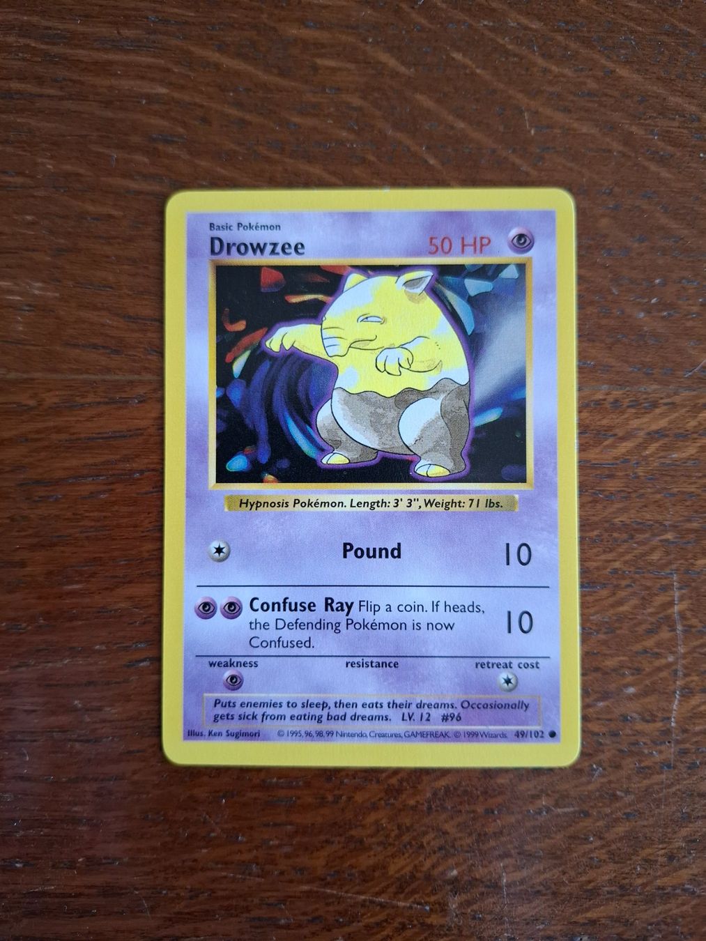 Pokémon Carte collezionabili: Pokemon Drowzee Base Set Shadowless 49/102 – Usato da Giornico venduto da ale_lc8k