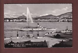 GENEVE - Bateau CGN et Jet d'Eau - 1949