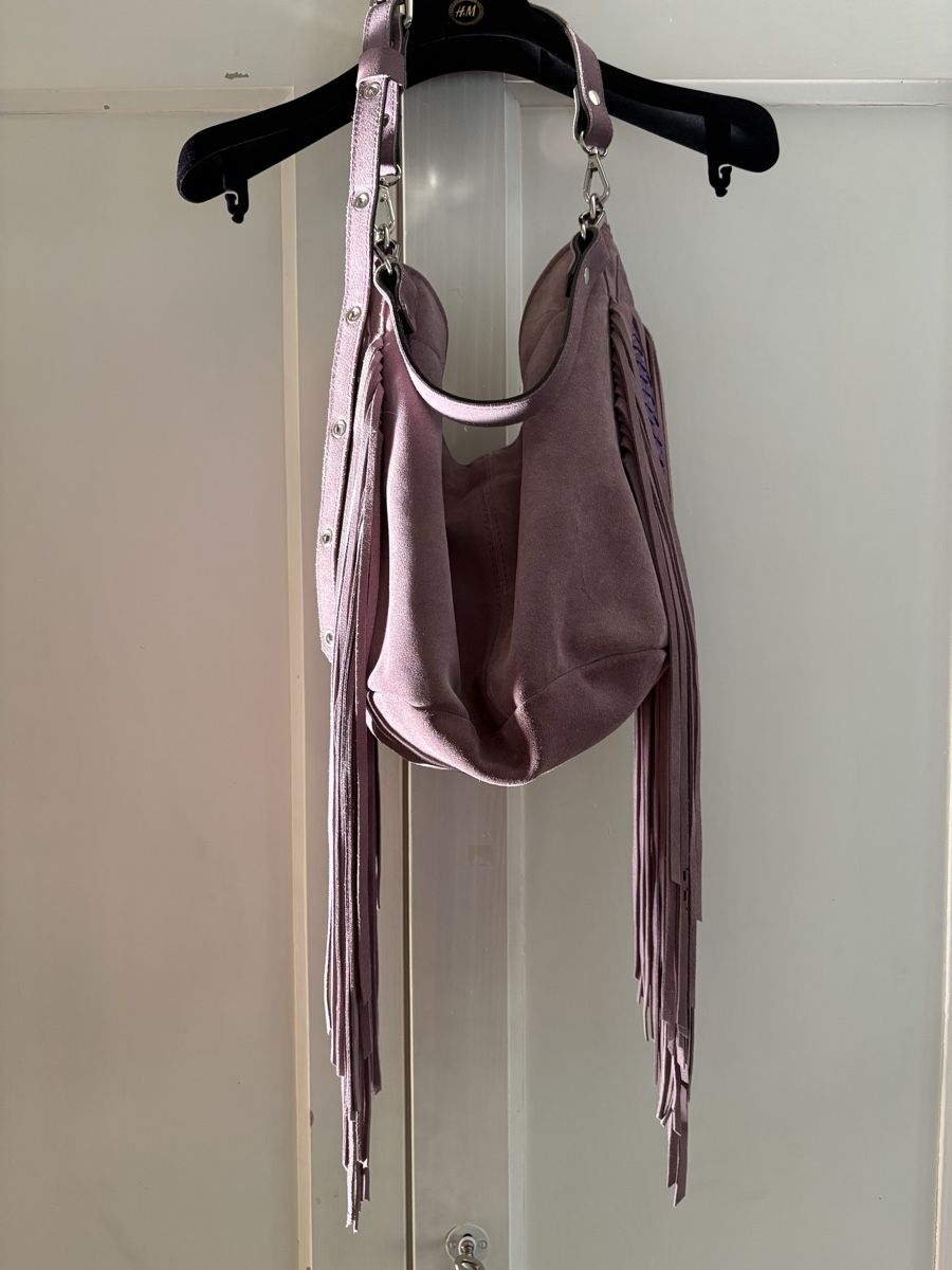 Taschen für Damen: INTI Tasche Wildleder Fransen Lila – Neu (gemäss Beschreibung) aus Zürich von iphigenie666 4