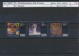 2010 FL, "Kunstmuseum: Arte Povera", ET - Stempel