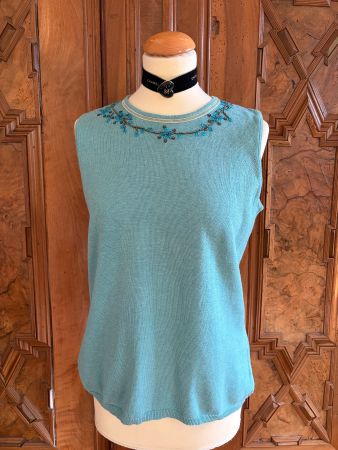 VINTAGE SAMOON Stricktop  / Baumwolle+Seide+Kaschmir/ M/L