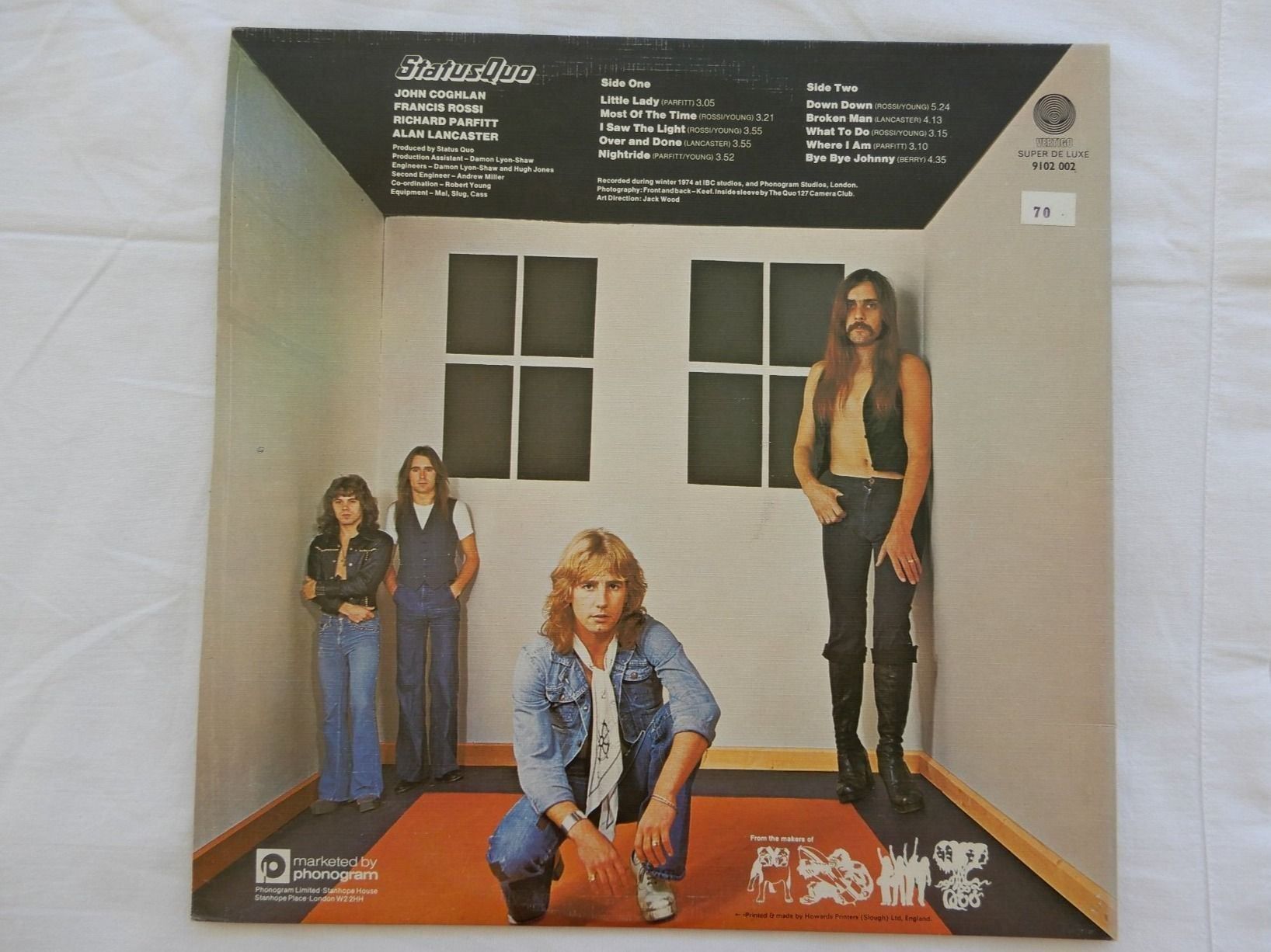 Dischi in vinile: Schallplatte STATUS QUO (1974) – Usato da Obergösgen venduto da asc_72pf 1