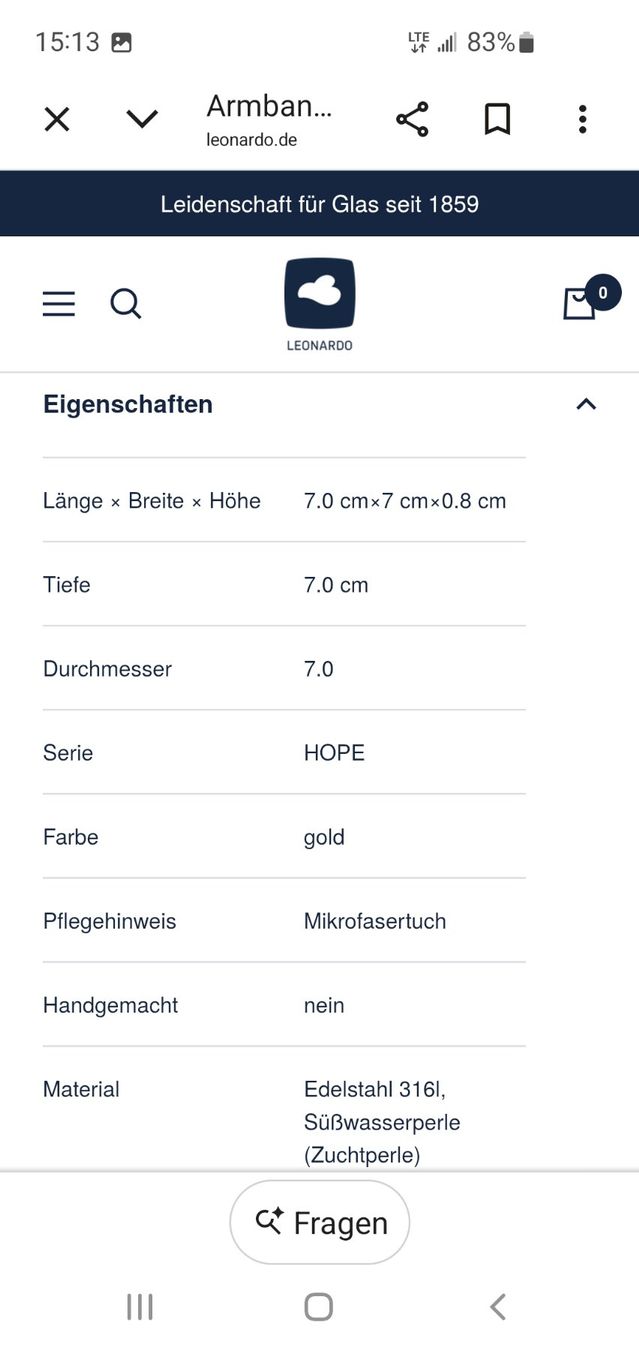 Armbänder & -reifen: Edles Glas Perlen Armband Leonardo – Neu (gemäss Beschreibung) aus Interlaken von mar_65xg 2