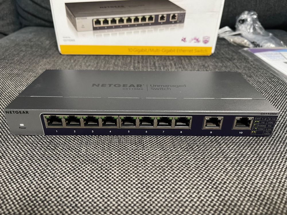 Netgear GS110MX-100PES - 10 Port-Switch, 2x 10GbE, 8x 1GbE (Gebraucht ...