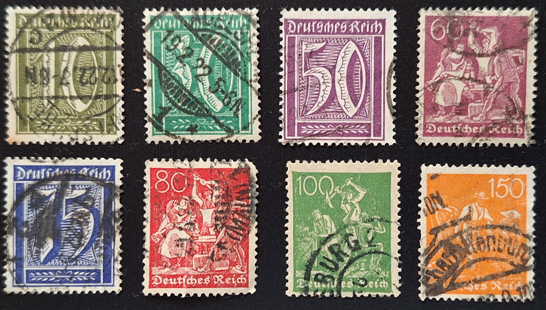 Tutti i francobolli: Deutsches Reich 1922 – Usato da Lohn-Ammannsegg venduto da konstrwu