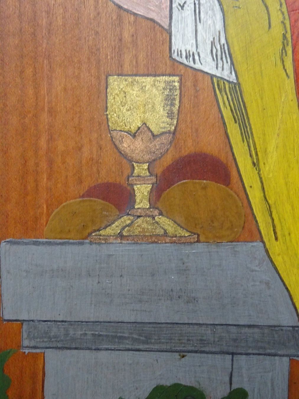 Gemälde: König Melchisedek mit Abraham / Ikone – Gebraucht aus Esslingen von eintagammeer 1
