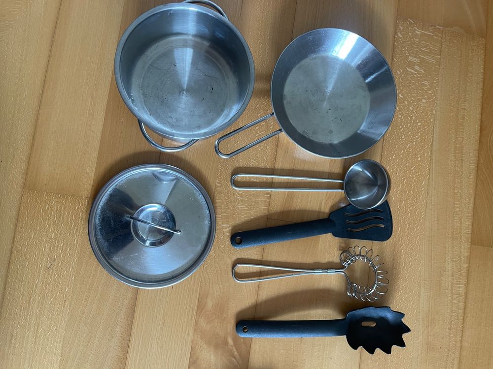 Cuisine Jouet Enfants ROBUD - Bois Avec Accessoires (Légumes, Casseroles) - Jeu Imitation 3+ Ans