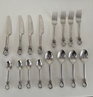 4er Besteck / Griff mit Knoten / Handgefertigt